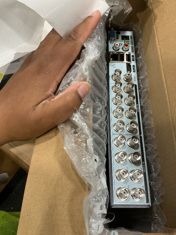 Photo 1 of ?2026 Upgraded?16 Channel Security DVR System with 1TB Hard Drive Hybrid 6-in-1 DVR Recorder for 5MP/4K/1080P Cameras (TVI/AHD/CVI/CVBS/IP), Human Detection, 24/7 Recording Remote View on Phone/PC/TV