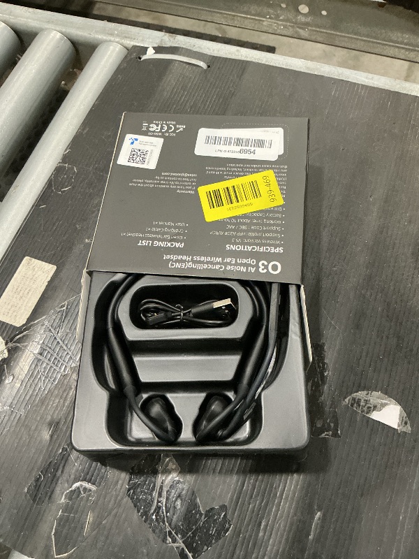 Photo 1 of [Mic is broken on headset] Gixxted Open Ear Headphones with Mic, Bluetooth Headset with Microphone, Dual Connect Bluetooth 5.3 with AI Noise Cancelling Mic & Mute Function, Wireless Headset for Work, Sports, Drive