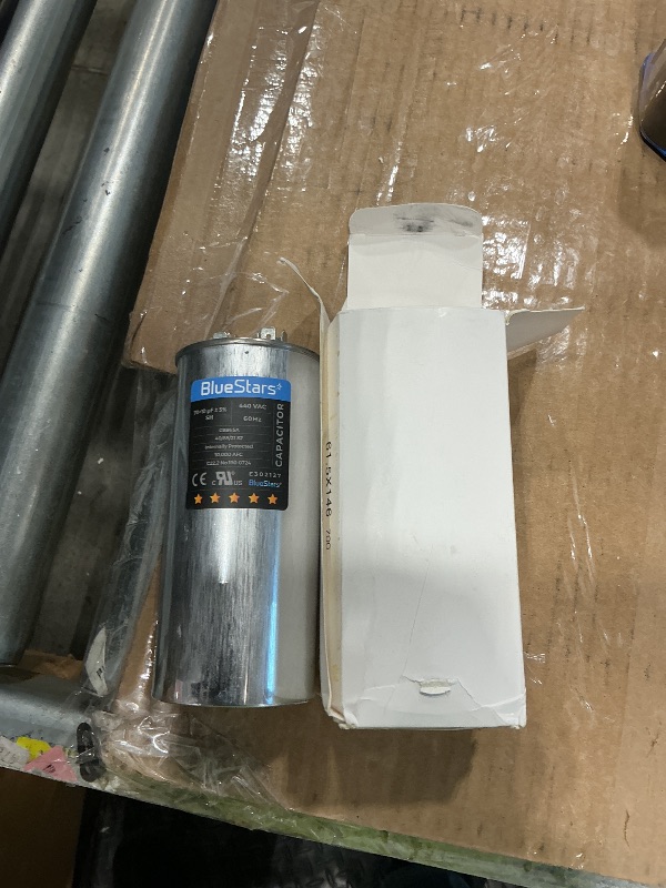 Photo 1 of [UL Listed] BlueStars 70+10 uF 70/10 MFD ±5% 370V/440VAC Dual Run Start Capacitor Air Conditioner CBB65 50/60Hz, 10000AFC - for AC Unit Fan Motor Start or Heat Pump or Condenser Straight Cool