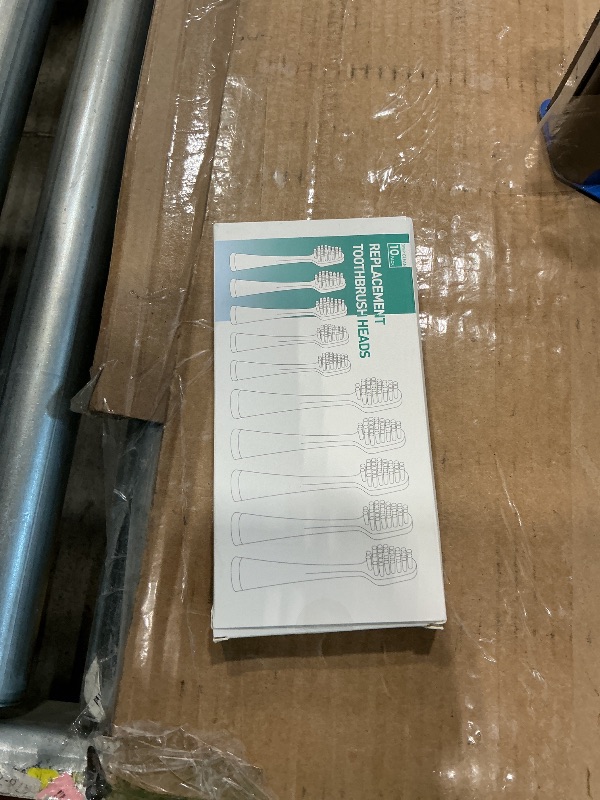 Photo 1 of 10 Pack Replacement Toothbrush Heads Compatible with AquaSonic Duo Series Home Dental Center, Electric Toothbrush Heads Compatible with Waterpik Complete Care 5.0/9.0, 5 White + 5 Black