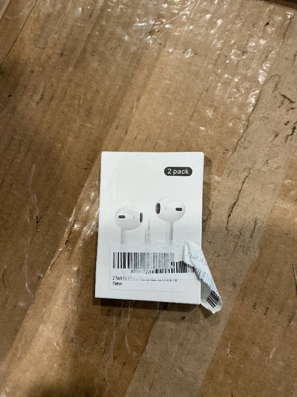 Photo 1 of [Apple MFi Certified] 2 Pack Lightning Headphones, True Plug and Play Wired Earbuds for iPhone with Microphone & Volume Control, in-Ear Earphones Compatible with iPhone 14 13 12 11 Pro Max XS XR 8 7