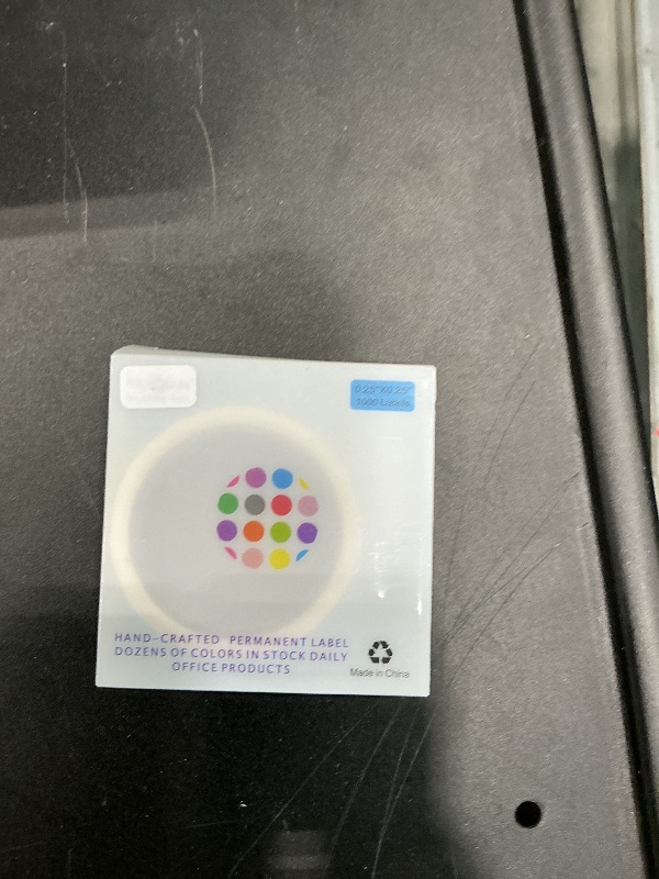 Photo 1 of 1/4 Inch Circle Sticker Labels,0.25 Inch Round Adhesive Color-Code Dot Stickers,1000 Dot Label Stickers for Office and Marking (White)