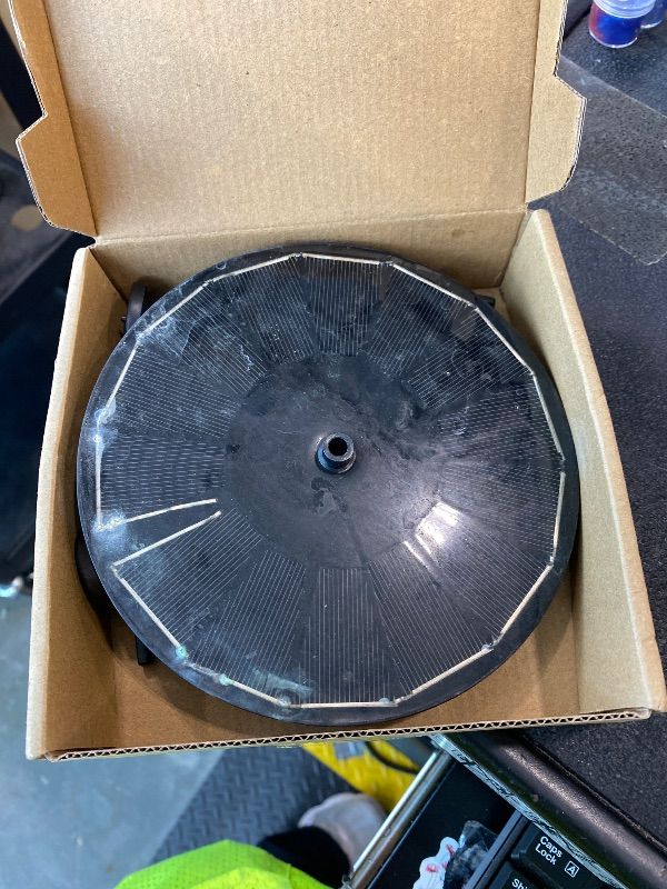 Photo 1 of *MAJOR DAMAGE*
Pleneal 2W Solar Fountain Pump - Upgraded Solar Fountain for Bird Bath with 6 Nozzles, Outdoor solar Water Pump for Garden, Pond, Pool