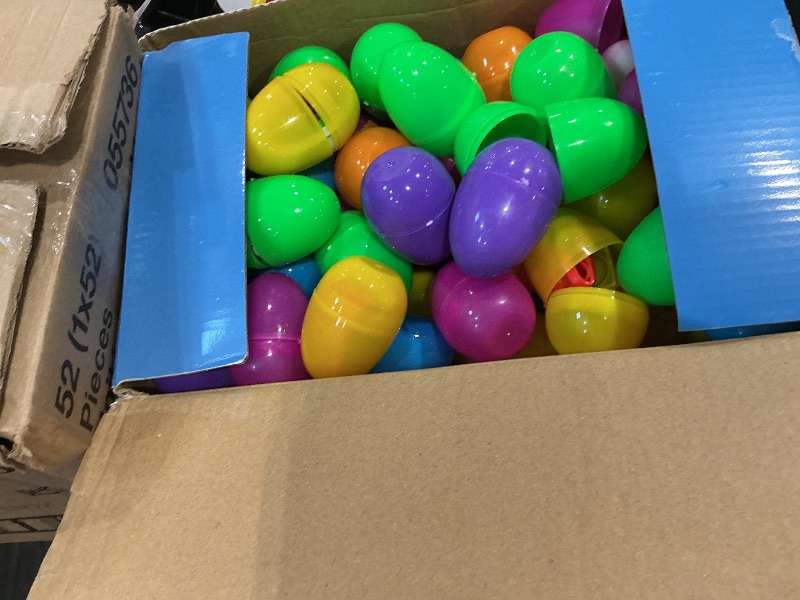 Photo 1 of 100 PCS Prefilled Easter Eggs with Toys Inside, Plastic Easter Eggs Filled with Toys Bulk for Easter Egg Hunting, Assortment Birthday Party Supplies Gifts Classroom Carnival Prizes for Boys Girls