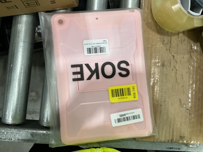 Photo 1 of **DIRTY**
Soke Case for iPad 9th/8th/7th Generation 10.2-Inch (2021/2020/2019 Release), with Built-in Screen Protector and Kickstand, Rugged Full Body Protective Cover for Apple iPad 10.2 Inch - New Pink