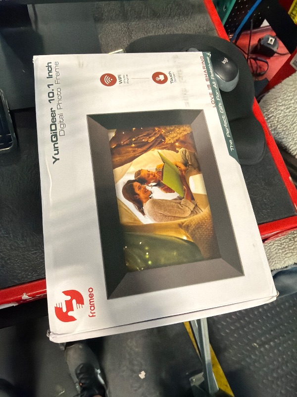 Photo 1 of **MISSING CHARGER**
Frameo 10.1 Inch WiFi Digital Picture Frame with 32GB Storage,1280 * 800P IPS HD Touch Screen,Send Photos/Videos from Your Phone Anywhere, Photo Gifts for Parents and Grandparents