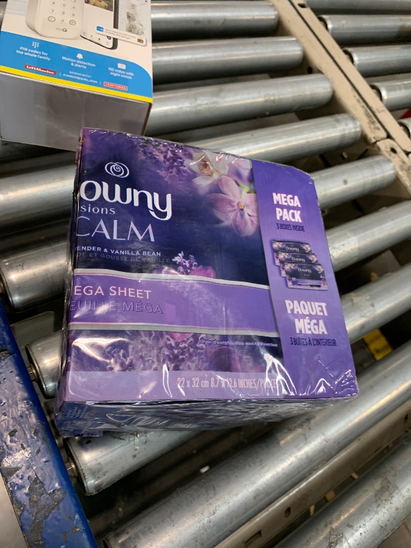 Photo 1 of **2 BOXES**Downy Calm Mega Dryer Sheets, Large Fabric Softener Sheets for Laundry , Static Guard & Softness Boost, Laundry Dryer and Fabric Sheets, 180 Count
