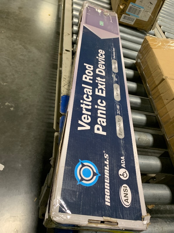 Photo 1 of ** SOLD AS IS NO REFUND/RETURN** SEE COMMENT!
IRONWALLS Surface Vertical Rod Exit Device, 32in Commercial Door Push Bar Panic Device with Single Point Top Latching, Stainless Steel Emergency Exit Panic Bar for 32"-48" (W), 6.7ft-8.1ft (H) Doors