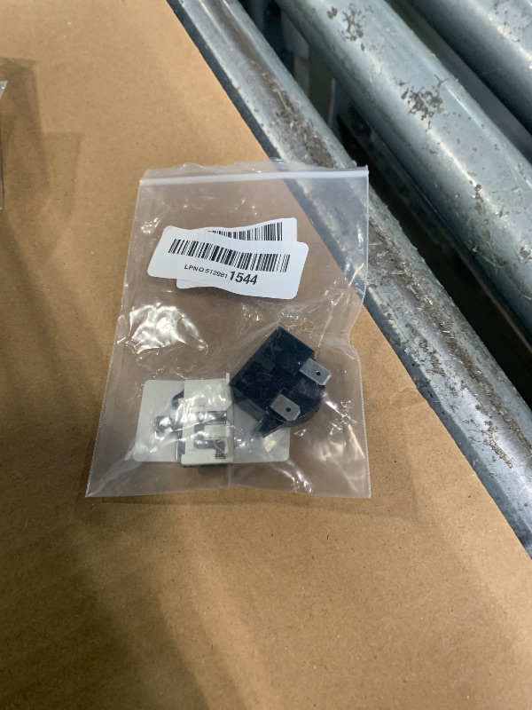 Photo 1 of (2 Pieces in) Replacement Part QP-02-4.7 PTC Refrigerator Start Relay 4Pin Coolers Compressor Starter 4.7 ohm and Refrigerator Overload Protector Compatible with Mini Fridges and Coolers