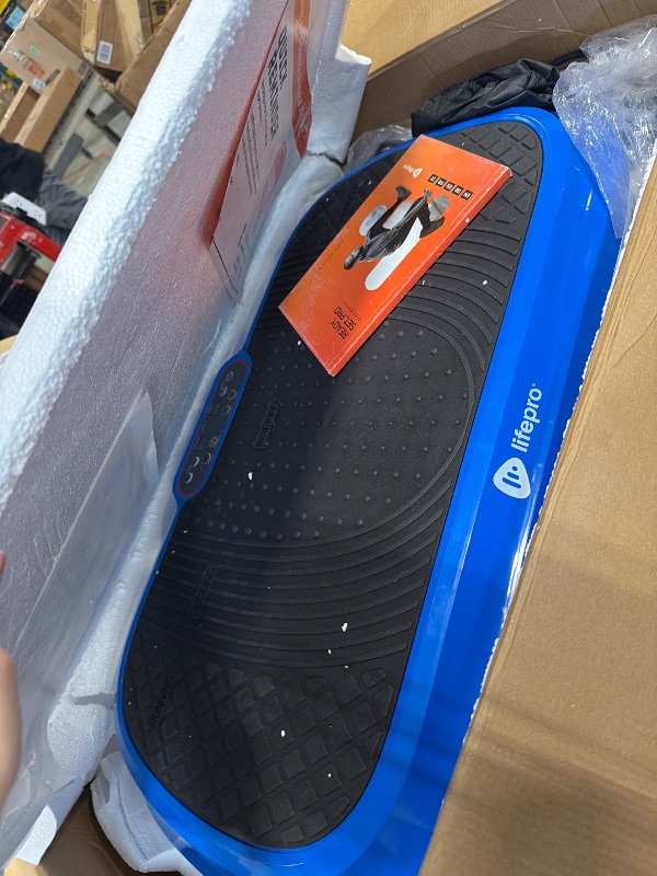 Photo 1 of ***FINAL SALE NO RETURNS *** Lifepro Waver Vibration Plate Exercise Machine – High-Intensity Vibration for Muscle Activation, Full-Body Workout Vibrating Platform with Loop Bands, Fitness Equipment for Strength Toning & Fat Loss