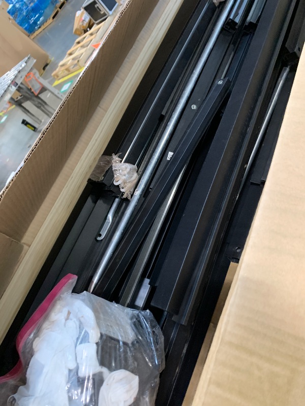 Photo 1 of **MISSING BOX 2** 
 6x10 FT Greenhouse for Outdoors, Polycarbonate Greenhouse with Roof Vent, Ground Nails, Lockable Push Door, Aluminum Large Walk-in Green House for Outside Garden Backyard, Patio, Lawn, Black