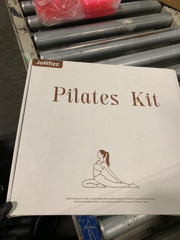 Photo 1 of ** SOLD AS IS, NO REFUND/RETURN** SEE COMMENTS!
Home Pilates kit for Women, 12 Inch Pilates Equipment Ring and Ball Set with 3 Fabric Resistance Bands, Massage Ball, Pilates Starter Kit for Strength, Toning, Including Workout Guide (Black)