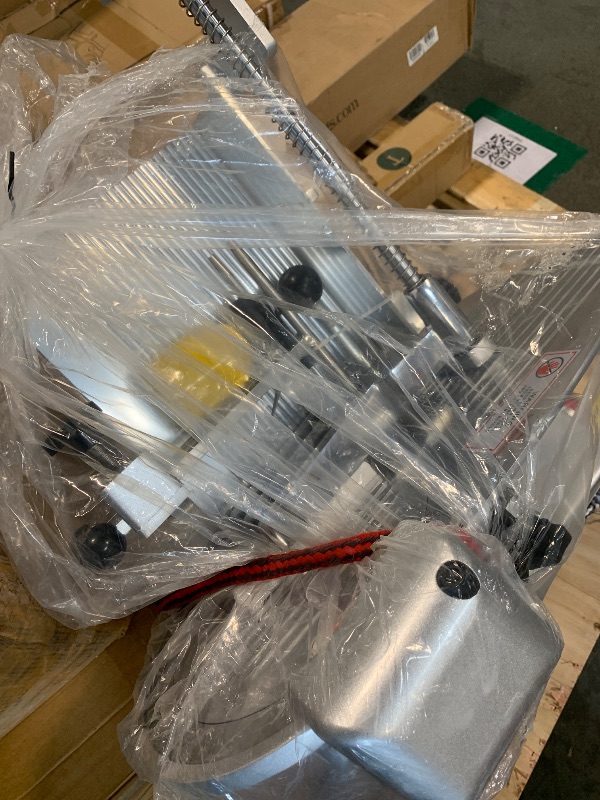 Photo 1 of ** item is big and heavy on a pallet *** 12" Automatic Meat Cutter, Electric Meat Slicer Machine for Home & Commercial Use, 800W Deli Slicer with Adjustable Thickness, Alloy Steel Blade, Built-in Sharpener, Thin Meat, Cheese, Bread