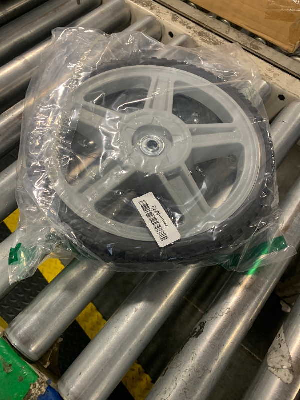 Photo 1 of ***ONLY ONE*** PINGEUI 2 Pack 12x1.7 Inch Plastic Spoked Wheel, 1/2" Plastic Wheel with Diamond Tread, Replacement Tire Assembly for Hand Trucks, Lawn Mowers, Utility Carts