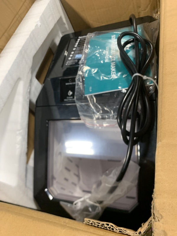Photo 1 of ***UPDATED 5/31*** Aeitto Nugget Ice Maker Countertop, 55lbs/24H Ice Machine with 3.6L Water Tank&3.2Lbs Ice Basket, Self-Cleaning Pebble Ice Maker with Stainless Steel Housing for Home Office and Party, Silver