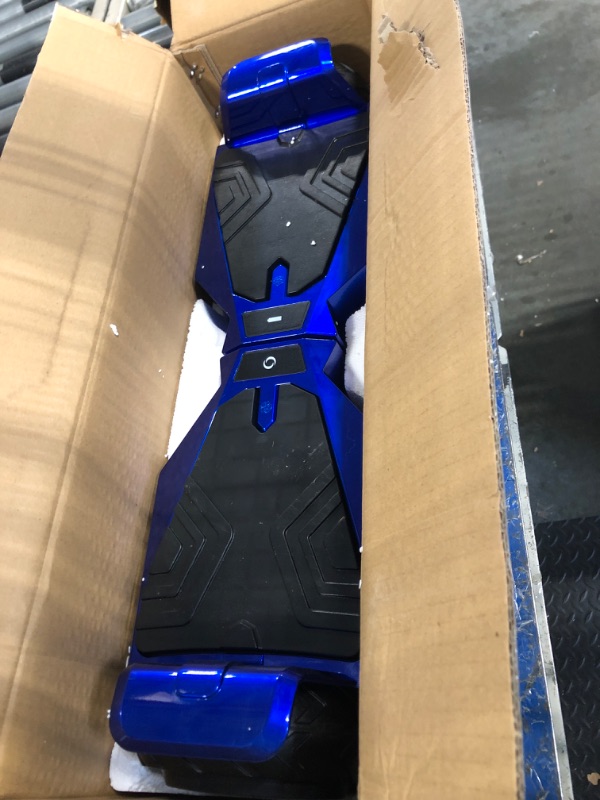 Photo 1 of *NON-FUNCTIONAL*
SUNDERWELL Electric Hoverboard for Kids with Flashing Wheels, Dual 200W Motors Hover Board with 6.5" All Terrain Tire, 6 Miles Max Range, Self Balancing Scooter Supports Up to 165 lbs (Blue)