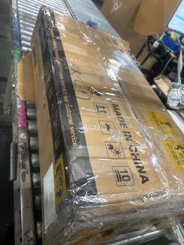 Photo 1 of ****MIKSSING MIRROR ****
COMHOMA Makeup Vanity Desk with Mirror and Lights, Small 3 in 1 Vanity Table with Visible Glass Top, Flip Top & 3 Drawers, Compact Dresser with Storage Stool for Bedroom, Office or Nightstand