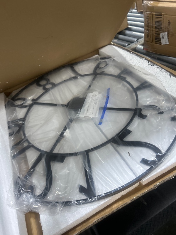 Photo 1 of ****SIMILAR ITEM***
CLXEAST 30 Inch Wall Clocks for Living Room Decor, Oversized Large Black Metal Wall Clock Decorative, Regular Arabic Numeral,Reloj De Pared para Sala