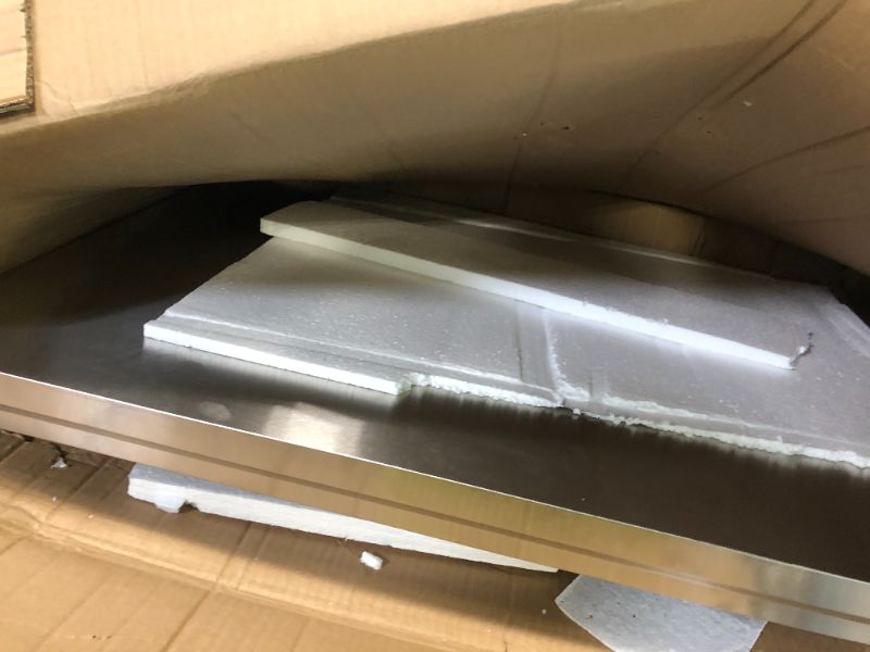 Photo 1 of ***NO LEGS*** Vevor Mophorn Stainless Steel Work Table 36x24 Inch with 4 Wheels, Casters Heavy Duty Food Prep Worktable for Commercial Kitchen Restaurant, Silver