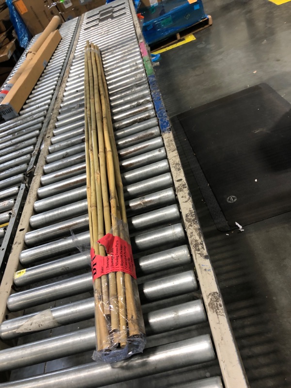 Photo 1 of ***SIMILAR ITEM***
 Garden Stakes, 18 Inches Natural Bamboo Plant Stakes, Plant Support Stakes with Twist Ties, Bamboo Sticks for Tomatoes, Beans, Flowers, Potted Plants, Indoor and Outdoor Climbing Plants