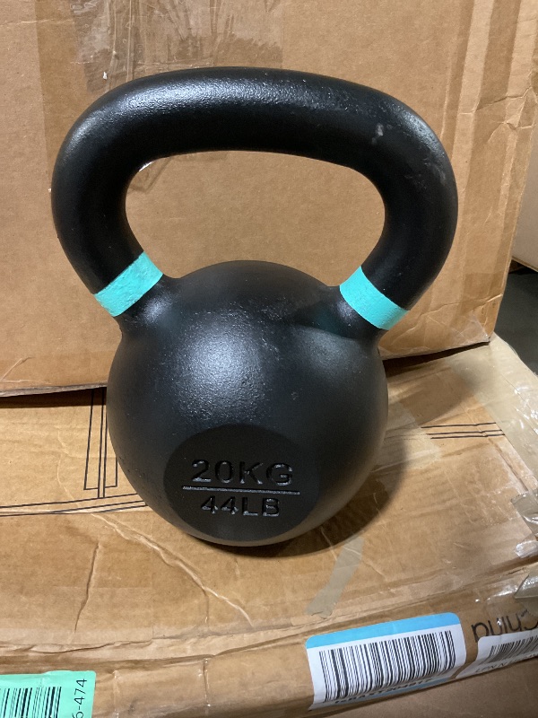 Photo 1 of ** ONLY 1G*
Yes4All Powder Coated Kettlebell, 44 lb Cast Iron Core Kettlebells with Non-Slip Handle & Flat Bottom for Conditioning, Heavy Duty for Strength Training - Pair, Green