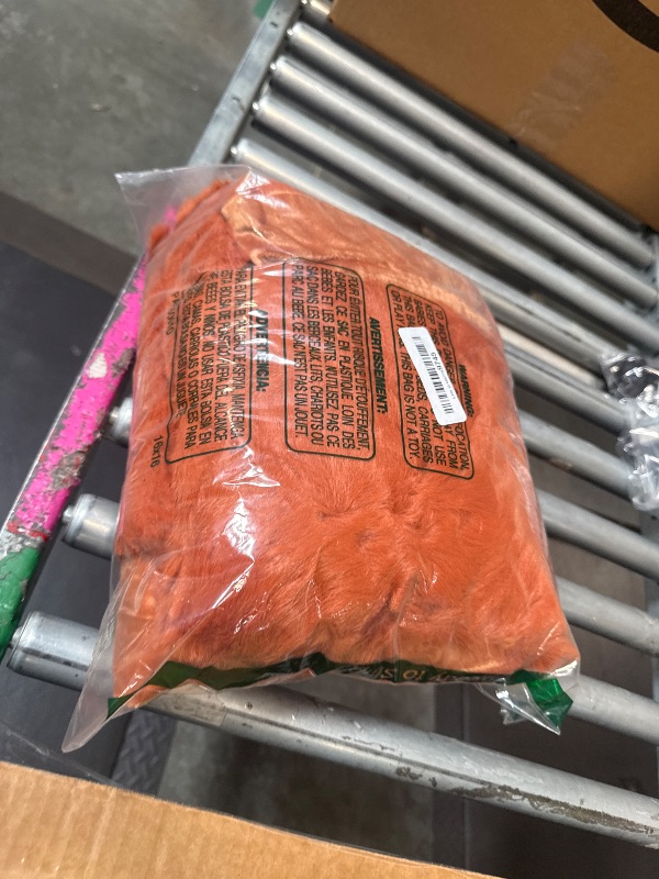 Photo 1 of ***SIMILAR PRODUCT***  Fluffy Faux Rabbit Fur Body Pillow Cover, Cozy Bubble Shaggy Plush Bed Body Pillowcase with Zipper Closure, Long 20"x54" Fuzzy Furry Pillow Case for Bedroom Home Decoration, Burnt Orange