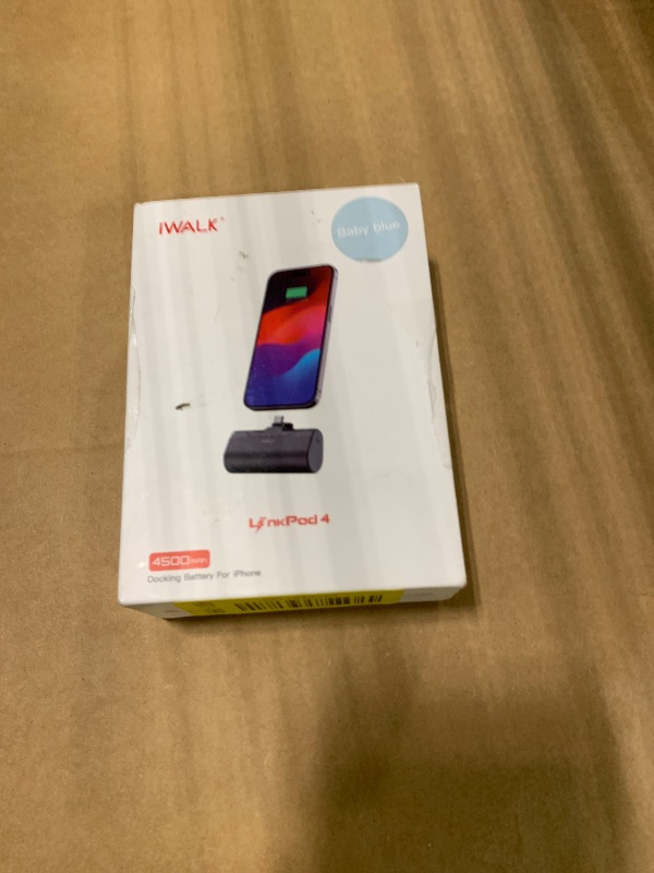 Photo 1 of [LIGHTNING NOT USB-C] iWALK Portable Charger for iPhone (LIGHTNING CABLE ONLY) Small Power Bank 20W 4,500mAh Fast Charging Battery Pack Compatible with iPhone 15/16/17 Plus/17 Pro/17 Pro Max, Samsung Galaxy S25/S24/S23 Android