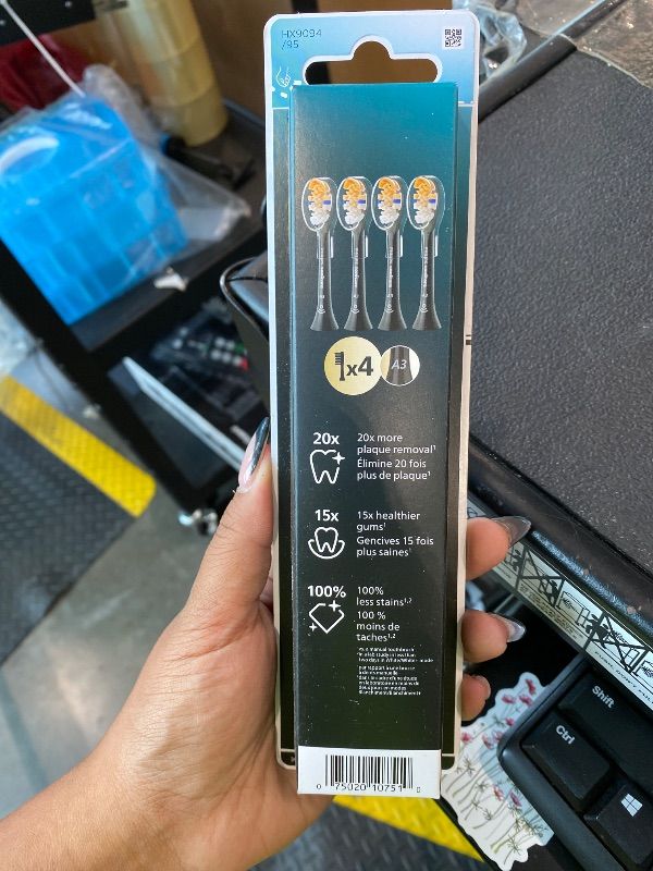 Photo 1 of **White - See Clerk Photos**
Philips Sonicare DiamondClean 9900 Prestige Electric Toothbrush - with SenseIQ Technology and Advanced AI App, 5 Brushing Modes, 3 Intensity Levels, Charging Travel Case, Quartz Black, Model BD7001AZ