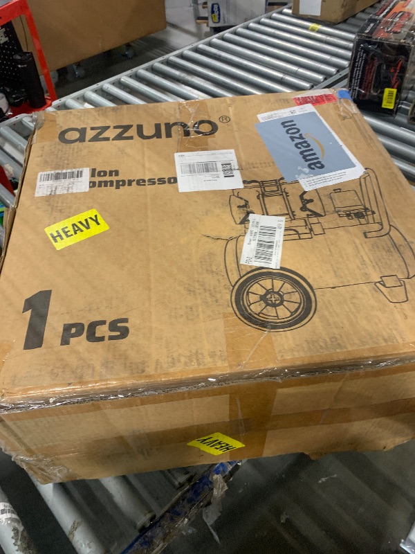 Photo 1 of **sold as is no refund/return**  AZZUNO 8 Gallon Air Compressor, 4.2CFM@90PSI Oil Free Air Compressor Tank & Max.145PSI Pressure, 70 dB Ultra Quiet Compressor for Auto Repair, Tire Inflation, Spray Painting, Woodwork Nailing