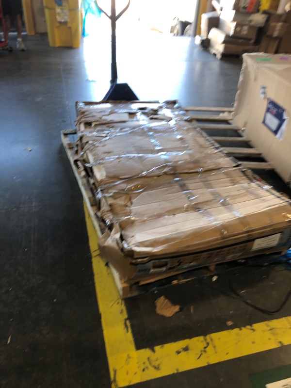 Photo 1 of ***VERY HEAVY ITEM*** ***PICK UP WITH TRUCK*** Signature Design by Ashley Bolanburg Extra Large TV Stand, Fits TVs up to 72", 3 Cabinets, Adjustable Storage Shelves, 74.13", Whitewash & 2-Tone Finish
