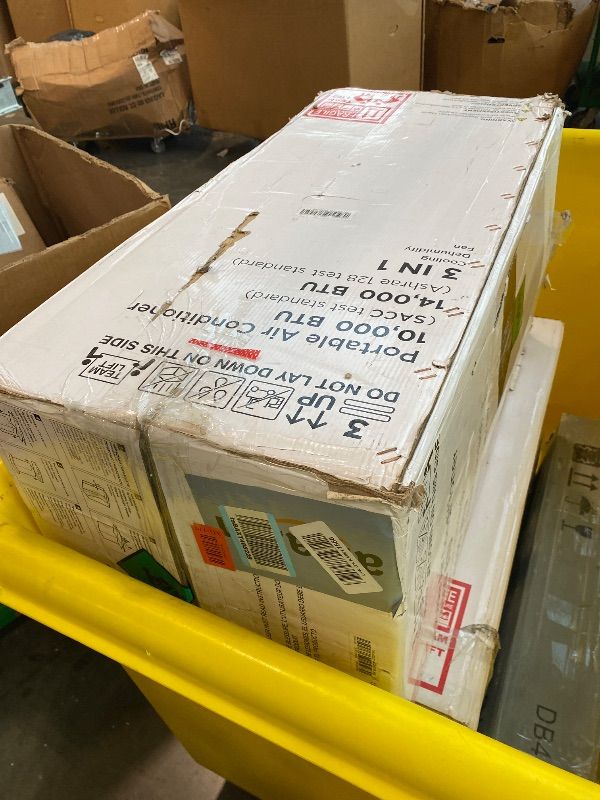 Photo 1 of [UNTESTED & MISSING PARTS] [CLERK NOTES] 14,000 BTU Portable Air Conditioner Cools Up to 700 Sq.Ft, 3-IN-1 Energy Efficient Portable AC Unit with Remote Control & Installation Kits for Large Room, Campervan, Office, Temporary Space