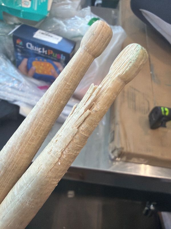 View 3 of [One Stick Broken] Vater Power 5A Wood Tip Hickory Drum Sticks, Pair