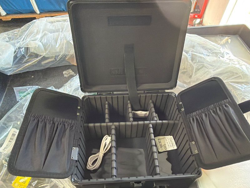Photo 1 of **MISSING MIRROR**
Relavel Makeup Bag with LED Mirror, Makeup Box Travel Train Case with Rechargeable Lighted Mirror & Adjustable Dividers, Cosmetic Brush Organizer Storage for Makeup Artists Gifts for Women and Girls
**MISSING MIRROR**
