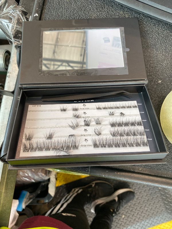 Photo 1 of [MISSING LASHES] Glue-Free Wispy Lash Clusters Kit, 80 Pcs Individual Eyelash Clusters (10-18mm C Curl)- DIY Lash Extension Kit with Eyelashes Tweezers, Natural Fluffy Fake Lashes for Home Use, Beginners Friendly