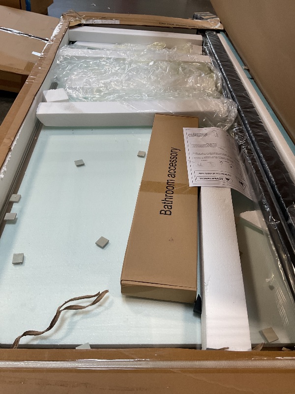 View 3 of ***For parts**Sliding Shower Door 56-60" W x 72" H, Bathroom Sliding Door,Double Sliding Glass Shower Door, 1/4-Inch (6mm) Clear Tempered Glass, Easy Install Frameless Shower Doors for Walk-in Shower (Matte Black)