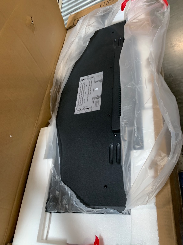 Photo 1 of ***01 box missing***Fireplace TV-Stand with 40" Fireplace - 2 LED Light TV-Stand for 85 inch TVs, Entertainment Center with 4 AC Power Outlets, Storage 2 Tier TV Consoles Stand for Living Room, Easy Assembly, Black