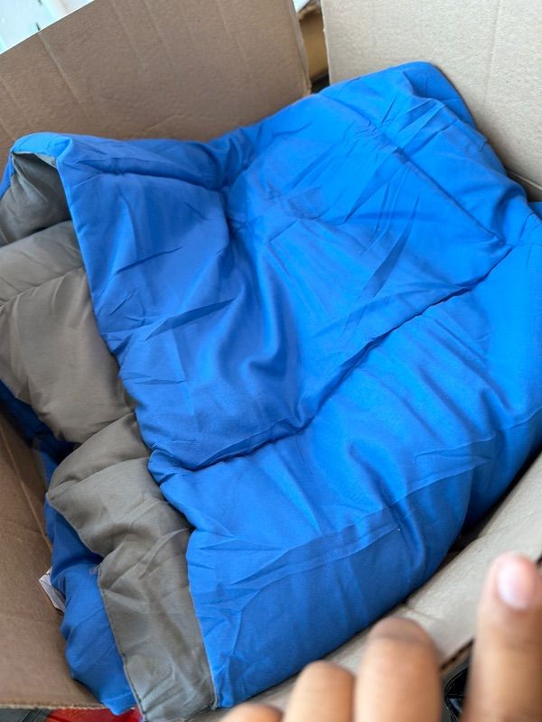 Photo 1 of **Partial Set - See clerk notes**
Decroom Lightweight Full Comforter Set with 2 Pillow Sham - 3 Pieces Set - Quilted Down Alternative Comforter/Duvet Insert for All Season - Blue/Grey - Full Size