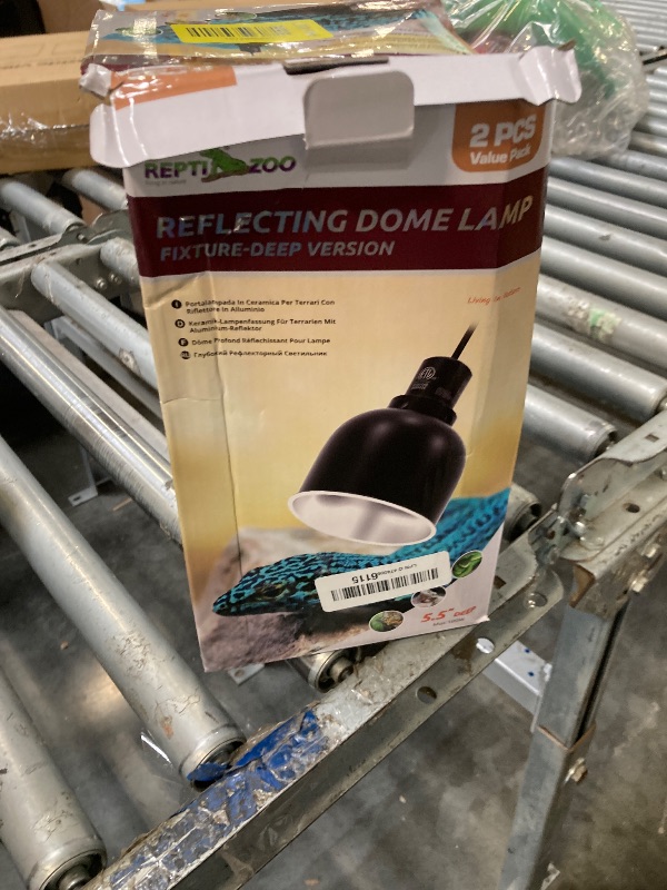Photo 1 of ** only 1**
REPTI ZOO Reptile Light Fixture 2 Packs 5.5 Inch Deep Dome Lamp Cap, Optical Reflection Cover for Reptile Glass Terrariums