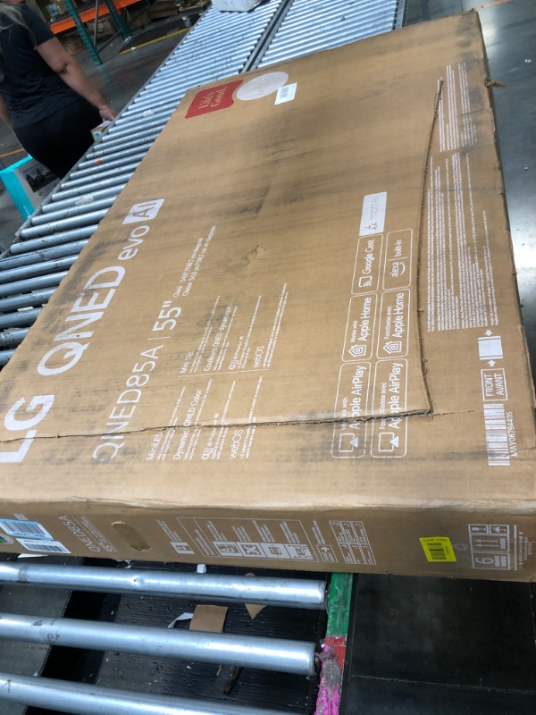 Photo 1 of ** sold as is no refund/return**  LG 55-Inch Class QNED evo AI QNED85A Series Mini LED 4K Smart TV w/AI Picture, AI Sound, HDR10, AI Super Upscaling 4K, Filmmaker Mode, Wow Orchestra, Alexa Built-in (55QNED85AUA, 2025)