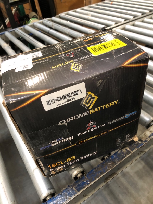 Photo 1 of **NON-FUNCTIONAL**
CB CHROMEBATTERY YB16CL-B 12 V 240 CCA AGM – Maintenance-Free 19 Ah Battery for Sea-Doo Jet Ski, ATV & Snowmobile – T3 Nut & Bolt Terminal – Fits BRP Sea-Doo GTI, Polaris SLT 780