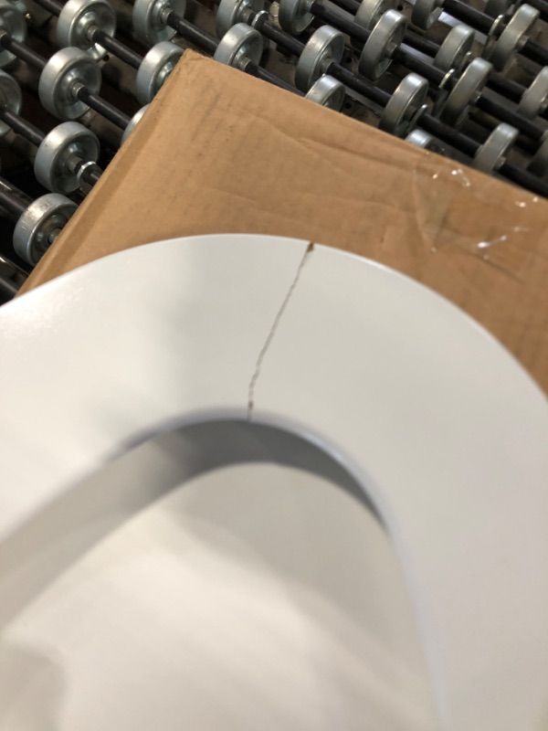 Photo 1 of ** SOLD AS IS, NO REFUND/RETURN** SEE COMMENTS!
Mayfair Linden Slow Close Toilet Seat, Non Slip Heavy Duty Wood, Easy Install, Elongated, White