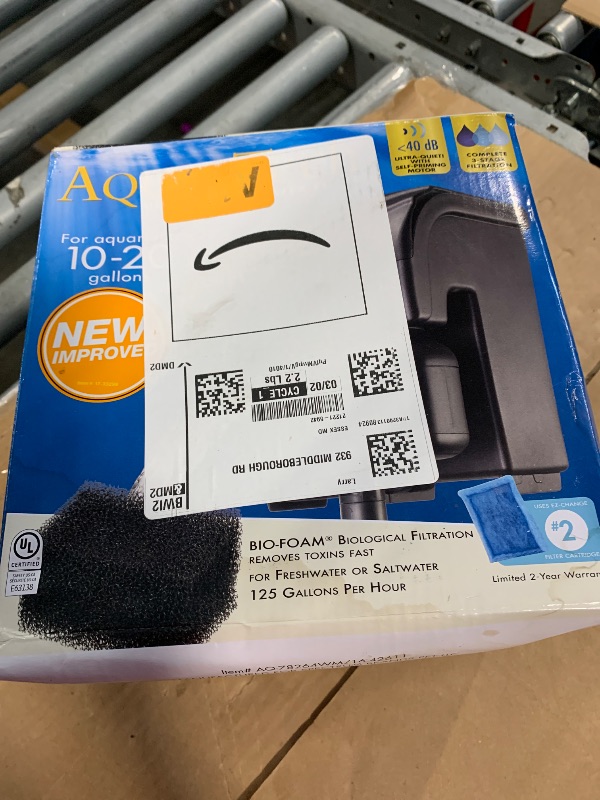 Photo 1 of *MISSING PARTS*
Aqua-Tech Ultra Quiet Power Filter, For Aquariums 10-20 Gallons