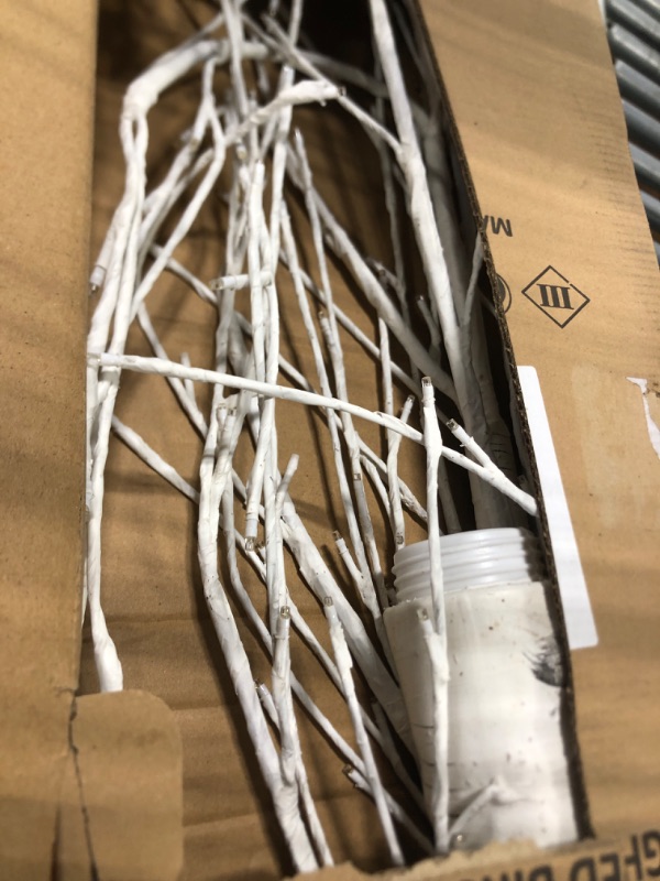 Photo 1 of ***HAS BEEN USED IS DIRTY!!!!Hairui Lighted White Birch Tree 6FT, Twig Tree with Lights Plug in for Christmas Wedding Party Easter Decorations Indoor Outdoor Use