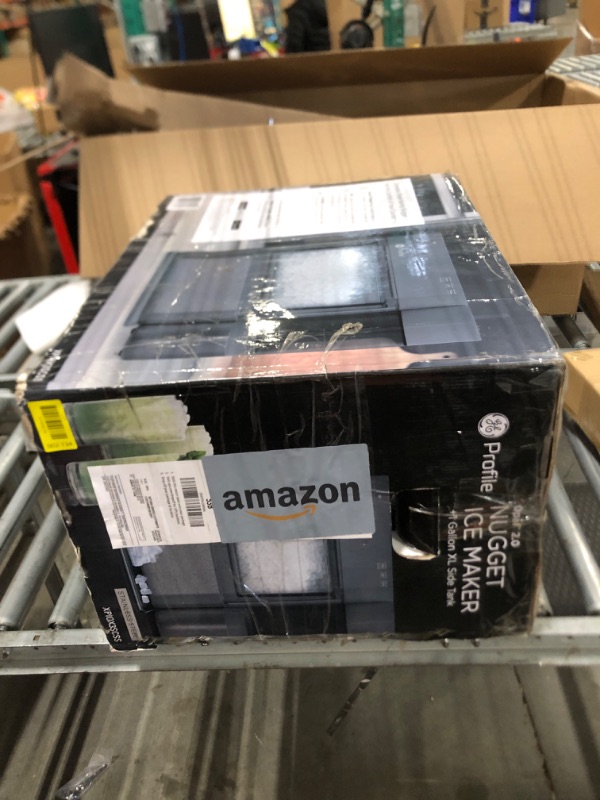 Photo 1 of ** SOLD FOR PARTS*** *** NOT FUNCTIONAL *** GE Profile Opal 2.0 XL with 1 Gallon Tank, Chewable Crunchable Countertop Nugget Ice Maker, Scoop included, 38 lbs in 24 hours, Pellet Ice Machine with WiFi & Smart Connected, Stainless Steel