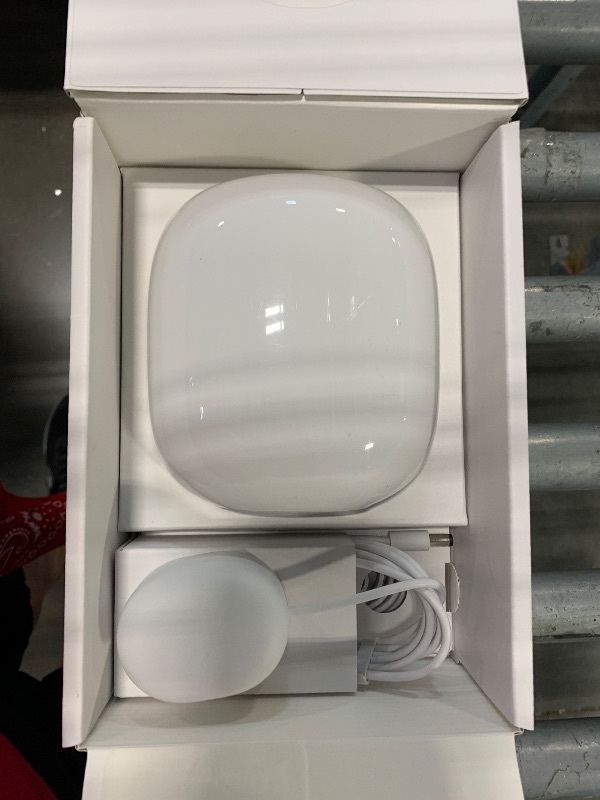 Photo 1 of **NON-FUNCTIONAL**
Google Nest WiFi Pro - Wi-Fi 6E - Reliable Home Wi-Fi System with Fast Speed and Whole Home Coverage - Mesh Router - Snow