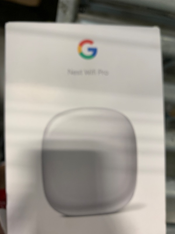 Photo 1 of **NON-FUNCTIONAL**
Google Nest WiFi Pro - Wi-Fi 6E - Reliable Home Wi-Fi System with Fast Speed and Whole Home Coverage - Mesh Router - Snow