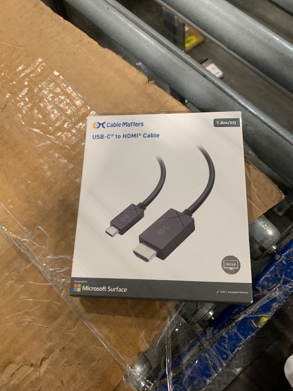 Photo 1 of [Designed for Microsoft Surface] Cable Matters 48Gbps USB-C to HDMI Cable 6 Feet / 1.8 Meters Supports 4K 120Hz and 8K 60Hz HDR - USB4, Thunderbolt 3 and Thunderbolt 4 Port Compatible