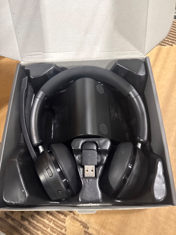 Photo 1 of (Upgraded Version) Wireless Headset, Bluetooth Headset with Noise Cancelling Microphone, Best Headphones with Mic Mute & USB Dongle for PC/Computer/Laptop/Cell Phones/Remote Work/Call Center