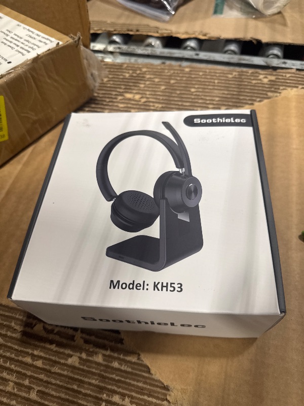 Photo 1 of (Upgraded Version) Wireless Headset, Bluetooth Headset with Noise Cancelling Microphone, Best Headphones with Mic Mute & USB Dongle for PC/Computer/Laptop/Cell Phones/Remote Work/Call Center