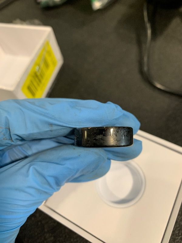 Photo 1 of ** SOLD AS IS NO REFUND/RETURN** SEE COMMENT!
 P1 Smart Ring for Women & Men - (Size 10) 24/7 Health Metrics Fitness Ring, Tracks 20+ Biometrics, 6 Day Battery Life, Waterproof Stainless Steel, Free APP for iOS Android, No Subscription